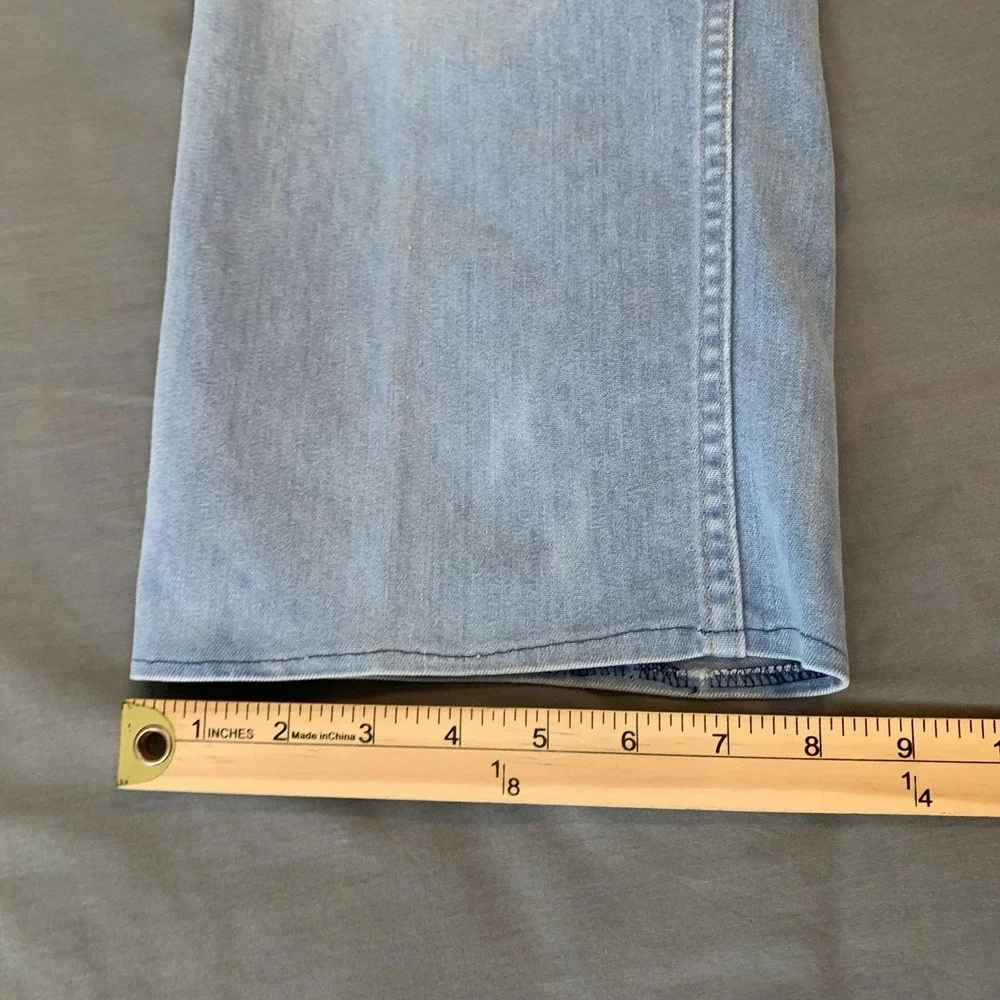 Vintage Levis 442 Jeans Mens 38x31 (35x23) Light Blue Wash Denim USA Orange Tab